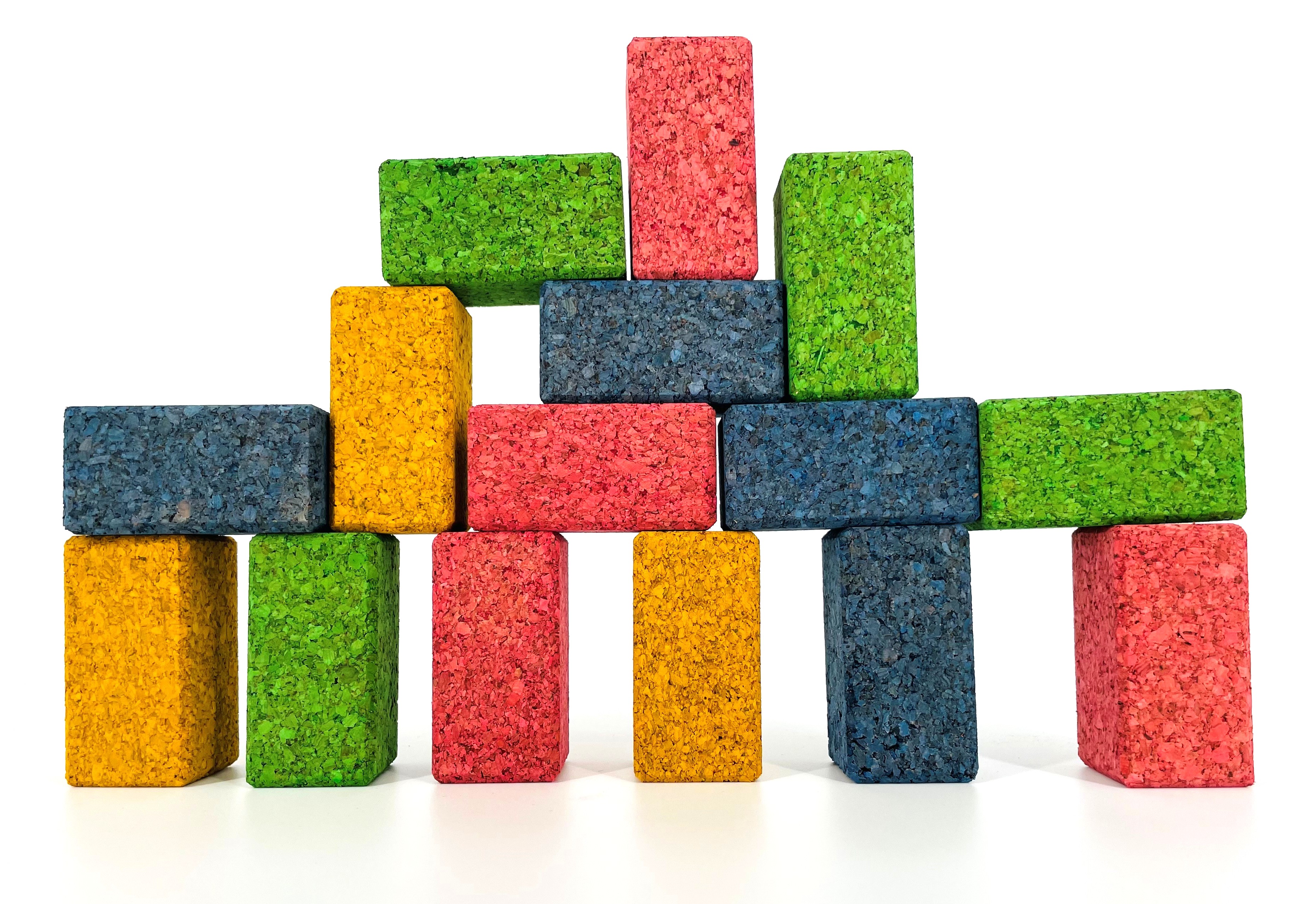 Stickle Spring C - 40 color cork building blocks